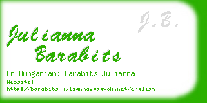 julianna barabits business card